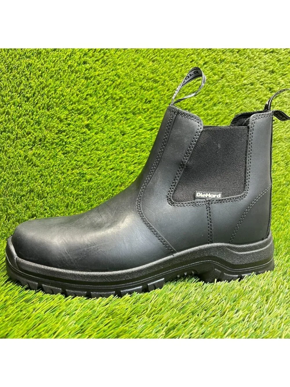 DieHard Polara Mens Size 11 Black Leather Composite Toe Safety Work Ankle Boots